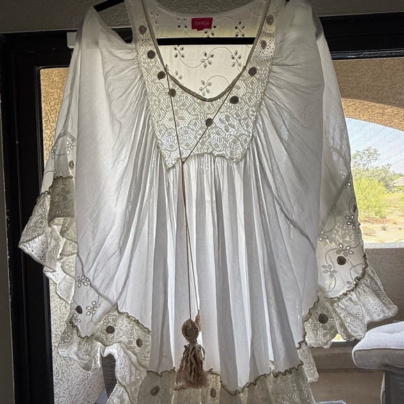 Boho Beach Poncho Cover up - Picture 9 of 12